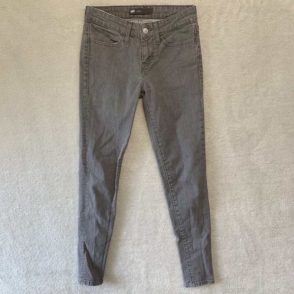 Levi Women's Gray Jeggings 25x32‎ Denim Jeans - Picture 1 of 9